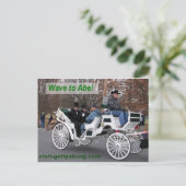 Abe Lincolnに波打つ ポストカード (スタンド正面)