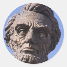 Abe Lincolnステッカー ラウンドシール