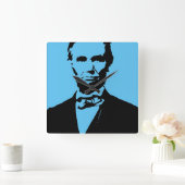ABE LINCOLN (2) スクエア壁時計 (ホーム)