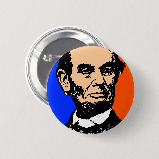 ABE LINCOLN (2) 缶バッジ (正面&裏面)