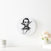 ABE LINCOLN (3) ラウンド壁時計 (ホーム)