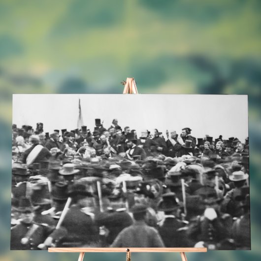 Abe Lincoln Gettysburg住所：内戦の終結 アクリルサイン (ニュートラル)