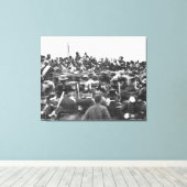 Abe Lincoln Gettysburg住所：内戦の終結 キャンバスプリント (インサイチュ (ウッドフロア))