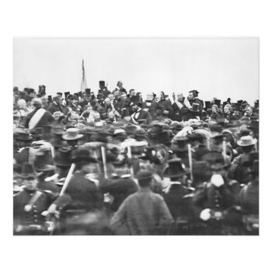 Abe Lincoln Gettysburg住所：内戦の終結 フォトプリント (正面)