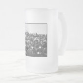 Abe Lincoln Gettysburg住所:内戦の終結 フロストグラスビールジョッキ (正面右)