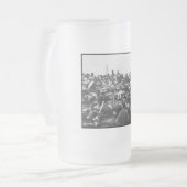 Abe Lincoln Gettysburg住所:内戦の終結 フロストグラスビールジョッキ (正面左)