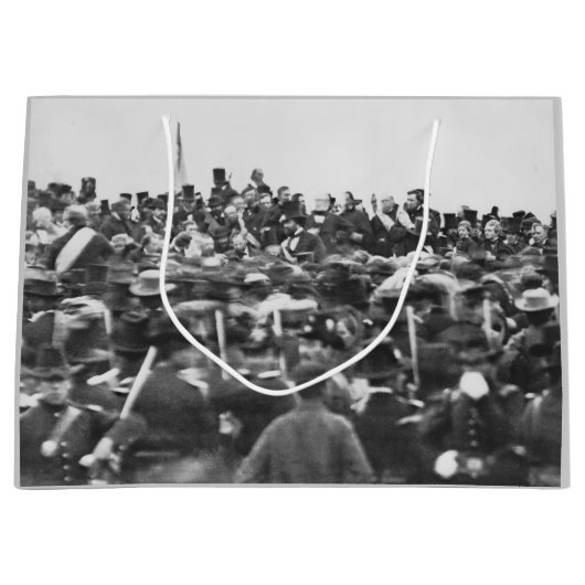 Abe Lincoln Gettysburg住所：内戦の終結 ラージペーパーバッグ (正面)