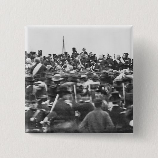 Abe Lincoln Gettysburg住所：内戦の終結 缶バッジ (正面)