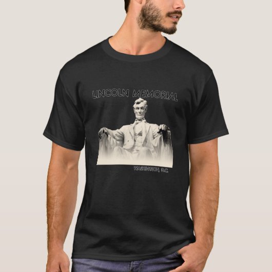 Abe Lincoln in Washington D C Monument Tシャツ (正面)