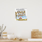 Abe Lincoln & Mary Todd In Bed おもしろい Poster ポスター (キッチン)