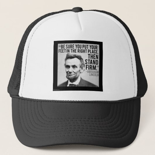 Abe Lincoln & "Stand Firm"引用文 キャップ (正面)