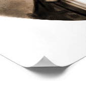 Abe Lincoln Stovepipe Hat Caricature ポスター (角)