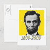 Abe Lincoln YELLOW 1809 2009 ポストカード (正面/裏面)