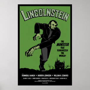 Abe Lincolnstein。 エイブラハム・リンカーンフランケンシュタイン ポスター
