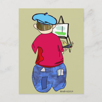 Abe R Doodle - Zee Artiste ポストカード