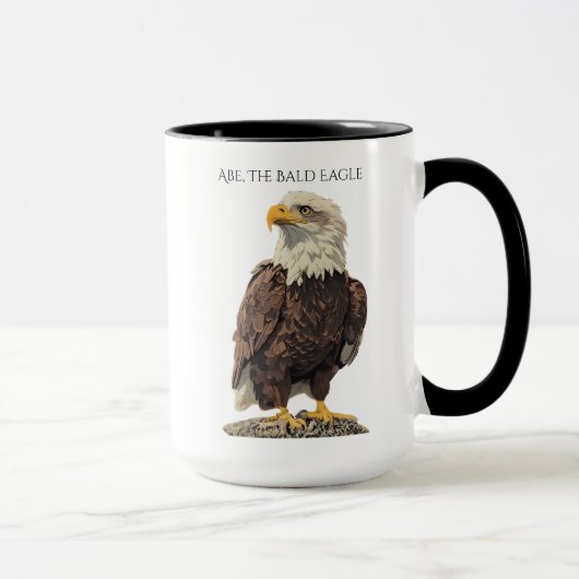 Abe the Bald Eagle Mug マグカップ (右)