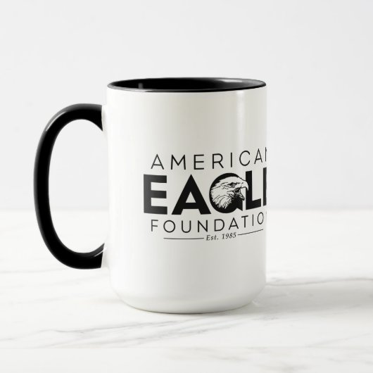 Abe the Bald Eagle Mug マグカップ (左)