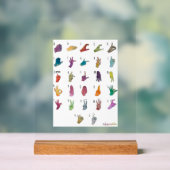 ABECEDARIO LENGUA DE SIGNOS アクリルサイン (ニュートラル)