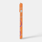 Abegail繰り返し名のパターン iPhone 15ケース (左側面)