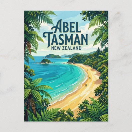 Abel Tasman Coast New Zealand ポストカード (正面)