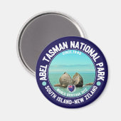 Abel Tasman Nature Reserve New Zealand マグネット (正面/裏面)