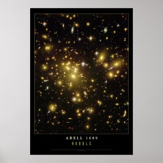 Abell 1689銀河系天文学ポスター ポスター (正面)