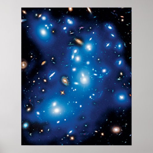 Abell 2744 パンドラ銀河団 宇宙写真 ポスター (正面)