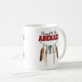 Abenakiがあること誇りを持った コーヒーマグカップ (正面右)