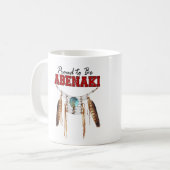 Abenakiがあること誇りを持った コーヒーマグカップ (正面左)