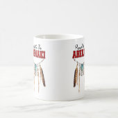 Abenakiがあること誇りを持った コーヒーマグカップ (中央)