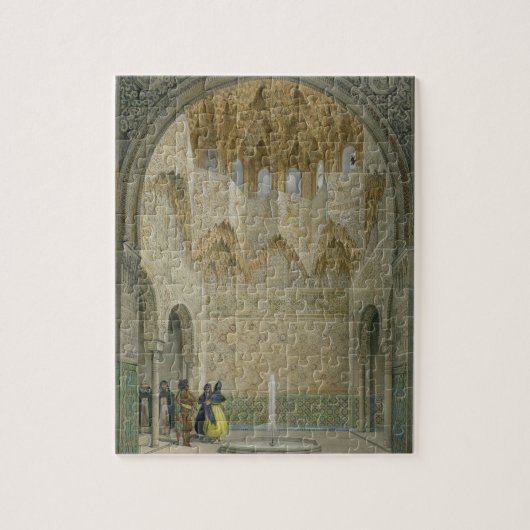 Abencerragesのホール、アルハンブラ、Granad ジグソーパズル (縦)