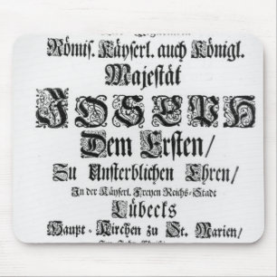 AbendmusikのTitlepage、1705年 マウスパッド