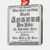 AbendmusikのTitlepage、1705年 メタルオーナメント (左)