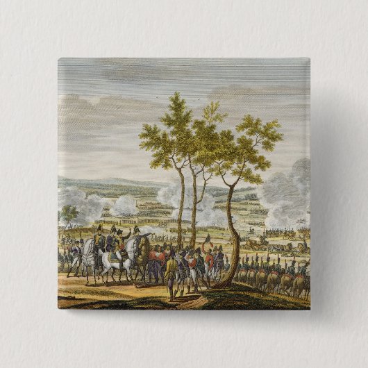 Abensbergの戦い、1809年4月20日、刻まれたb 缶バッジ (正面)