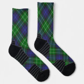 Abercrombie Blue Green Tartan Plaid Scottish ソックス (右)