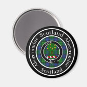 Abercrombie Clan Badge & Tartan マグネット (正面/裏面)