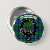Abercrombie Clan Badge & Tartan Button 缶バッジ (正面&裏面)