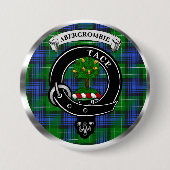 Abercrombie Clan Badge & Tartan Button 缶バッジ (正面)