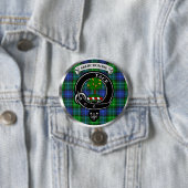 Abercrombie Clan Badge & Tartan Button 缶バッジ (インサイチュ)