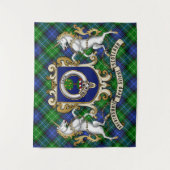 Abercrombie Clan Badge & Tartan Tapestry タペストリー (正面)