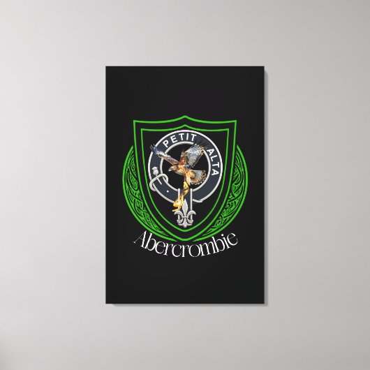 Abercrombie Scottish Clan Crest キャンバスプリント (正面)
