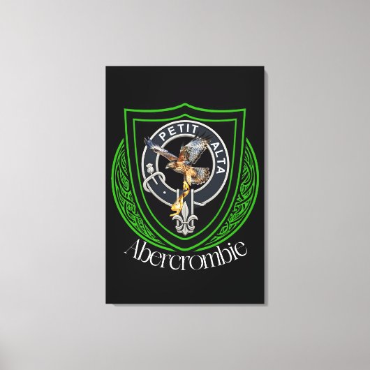 Abercrombie Scottish Clan Crest キャンバスプリント (正面)