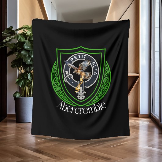 Abercrombie Scottish Clan Crest フリースブランケット