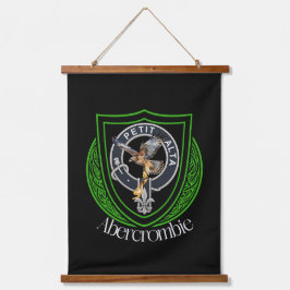 Abercrombie Scottish Clan Crest 吊り下げ型タペストリー