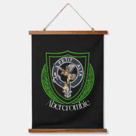Abercrombie Scottish Clan Crest 吊り下げ型タペストリー