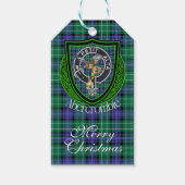 Abercrombie Scottish Clan Tartan & Crest ギフトタグ (正面)