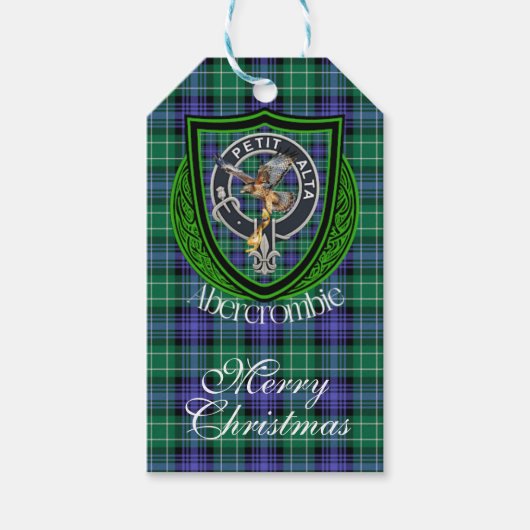 Abercrombie Scottish Clan Tartan & Crest ギフトタグ (正面)
