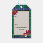 Abercrombie Scottish Clan Tartan & Crest ギフトタグ (裏面)