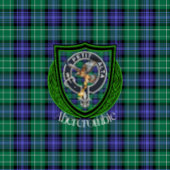 Abercrombie Scottish Clan Tartan Crest フリースブランケット