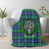 Abercrombie Scottish Clan Tartan Crest フリースブランケット
